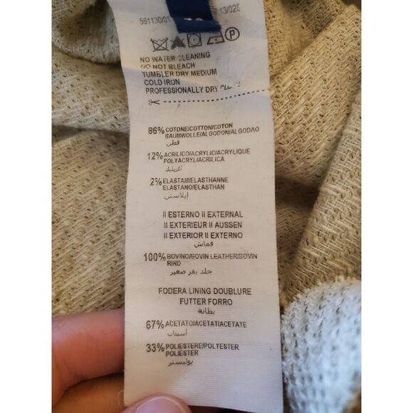 Trussardi Jeans Cotton Blend and Leather Tweed Dress and Jacket, Size 42 (M) - Picture 11 of 12